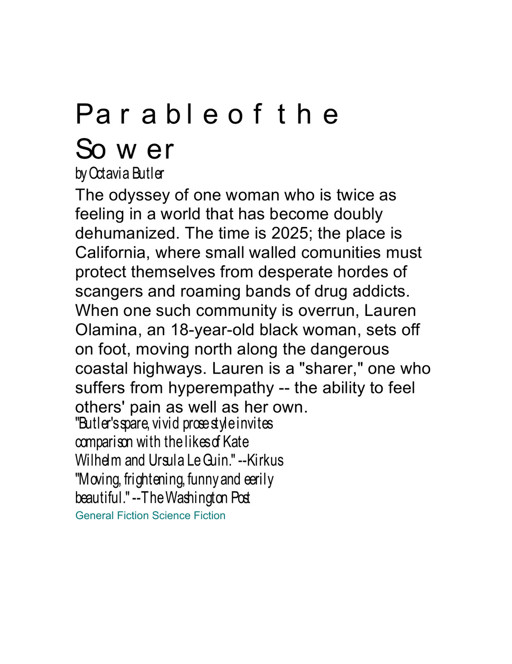 Parable of the Sower