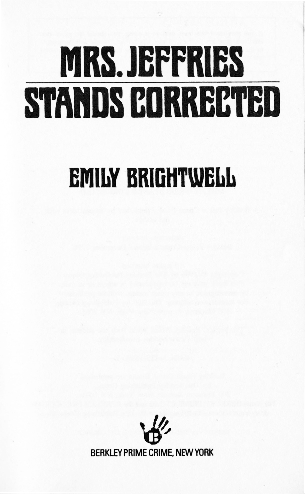 Mrs. Jeffries Stands Corrected