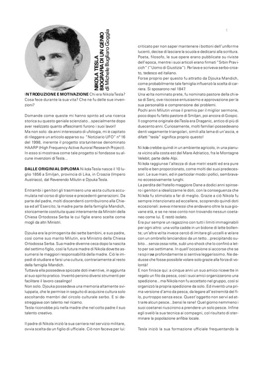 Nikola Tesla Biografia di un genio
