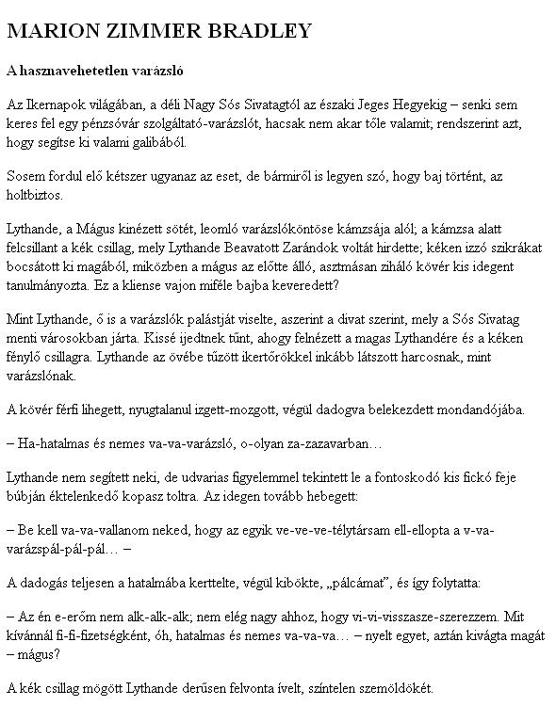 A hasznavehetetlen varázsló