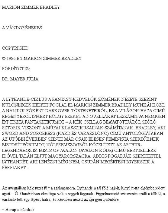 A vándorénekes