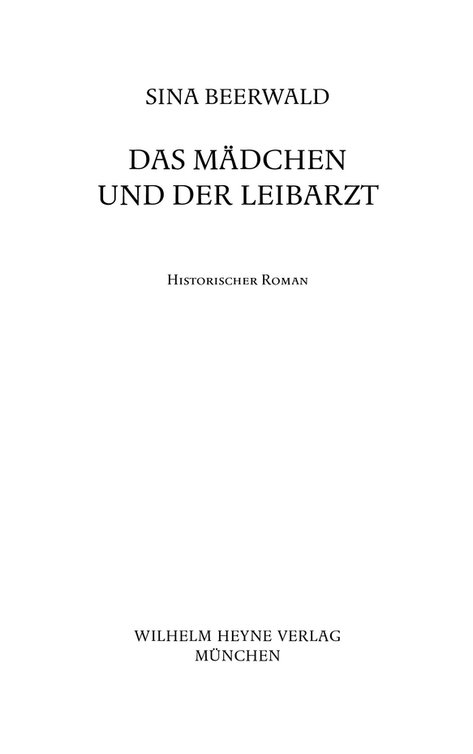Mädchen und der Leibarzt