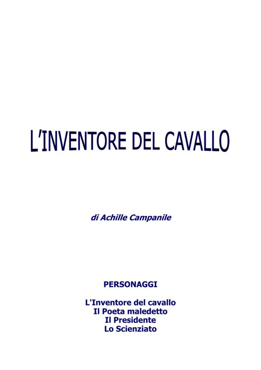 L'inventore del cavallo