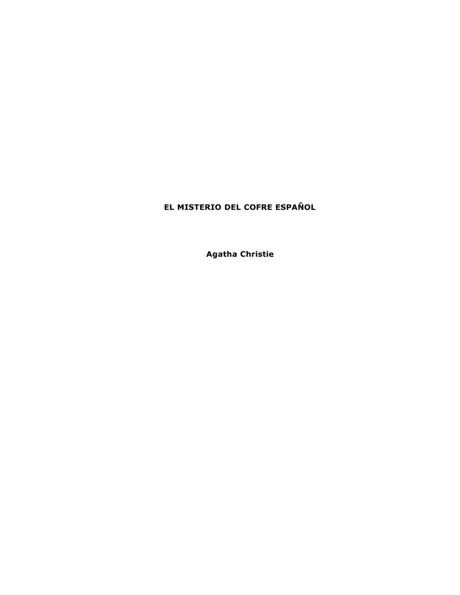 El misterio del cofre español