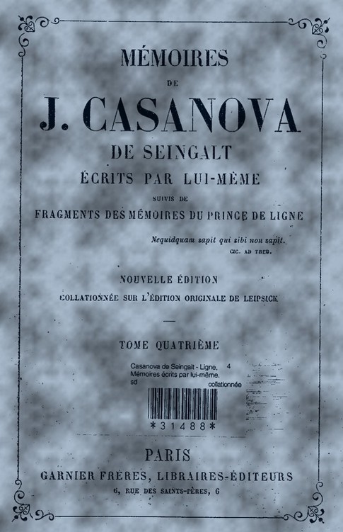 Mémoires de Casanova - tome 4