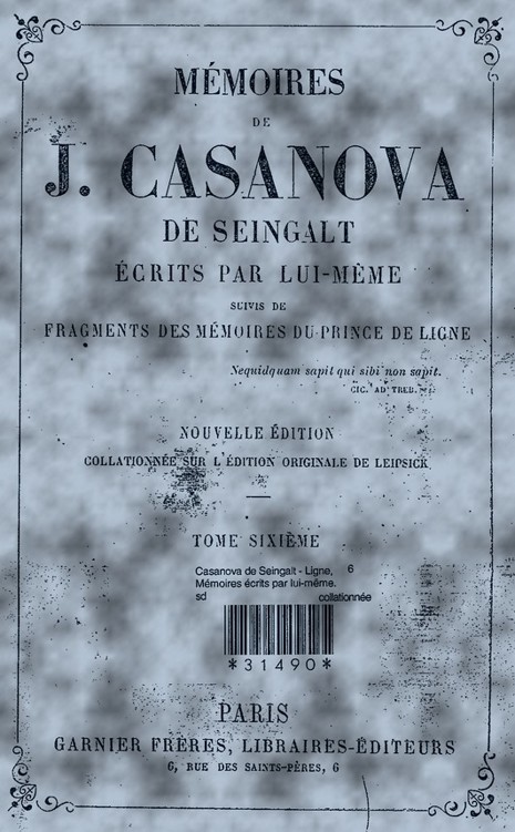 Mémoires de Casanova - tome 6