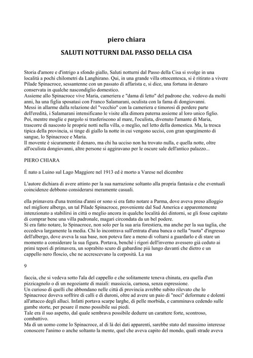 Saluti Notturni Dal Passo Della Cisa