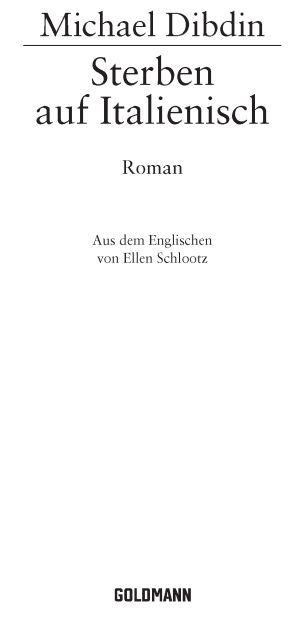 Sterben auf Italienisch - Ein Aurelio-Zen-Roman