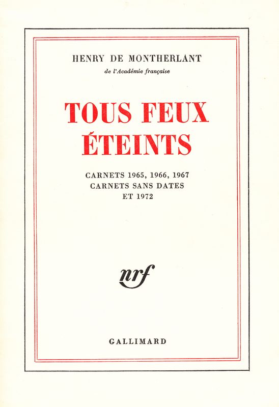 Tous feux éteints