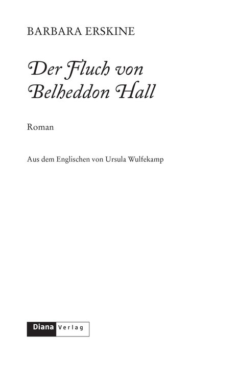 Der Fluch Von Belheddon Hall: Roman