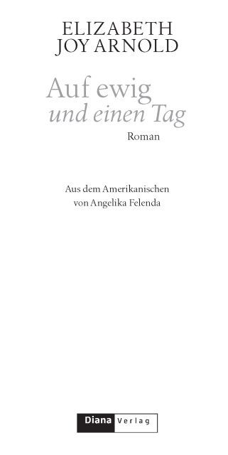 Auf ewig und einen Tag - Roman