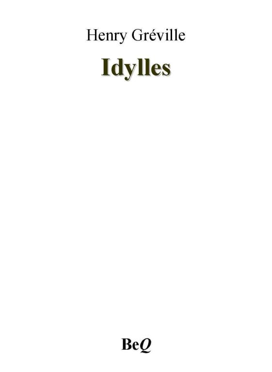 Idylles