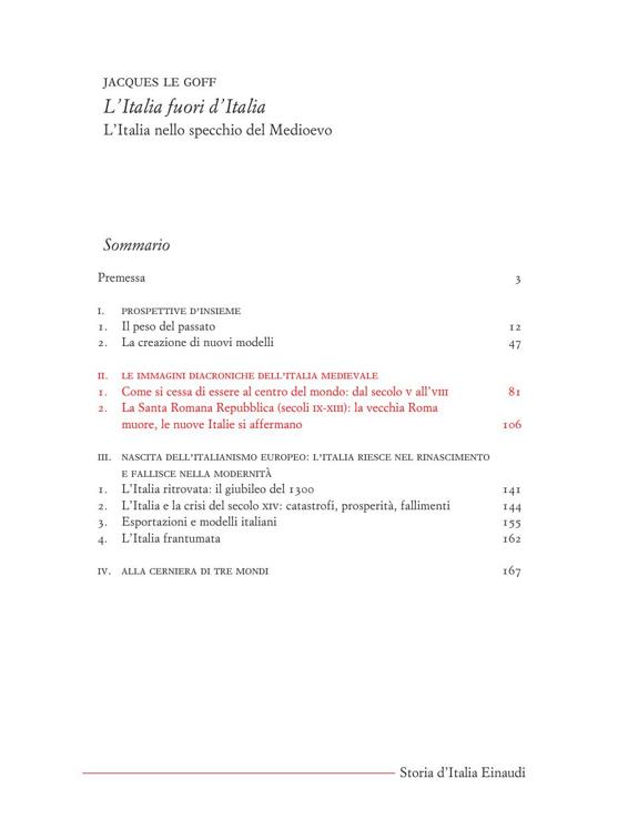 L'Italia fuori d'Italia - L'Italia nello specchio del Medioevo