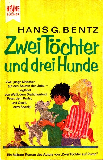 Zwei Toechter und drei Hunde