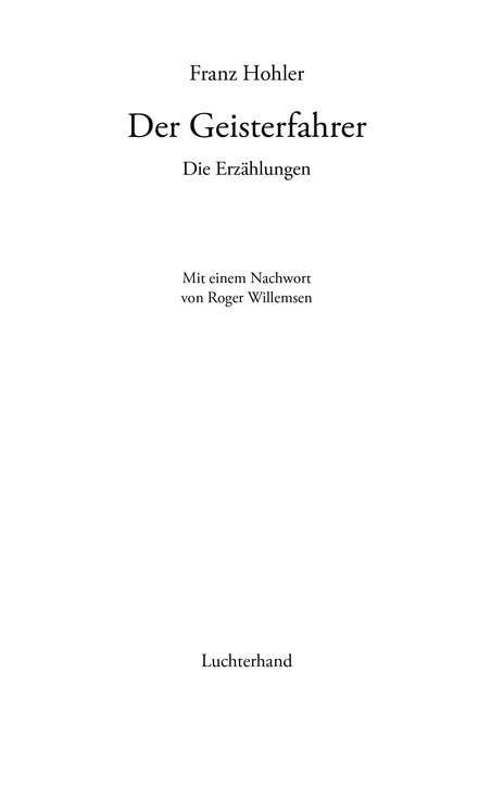 Der Geisterfahrer