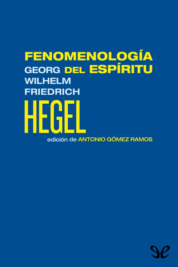 Fenomenología del espíritu