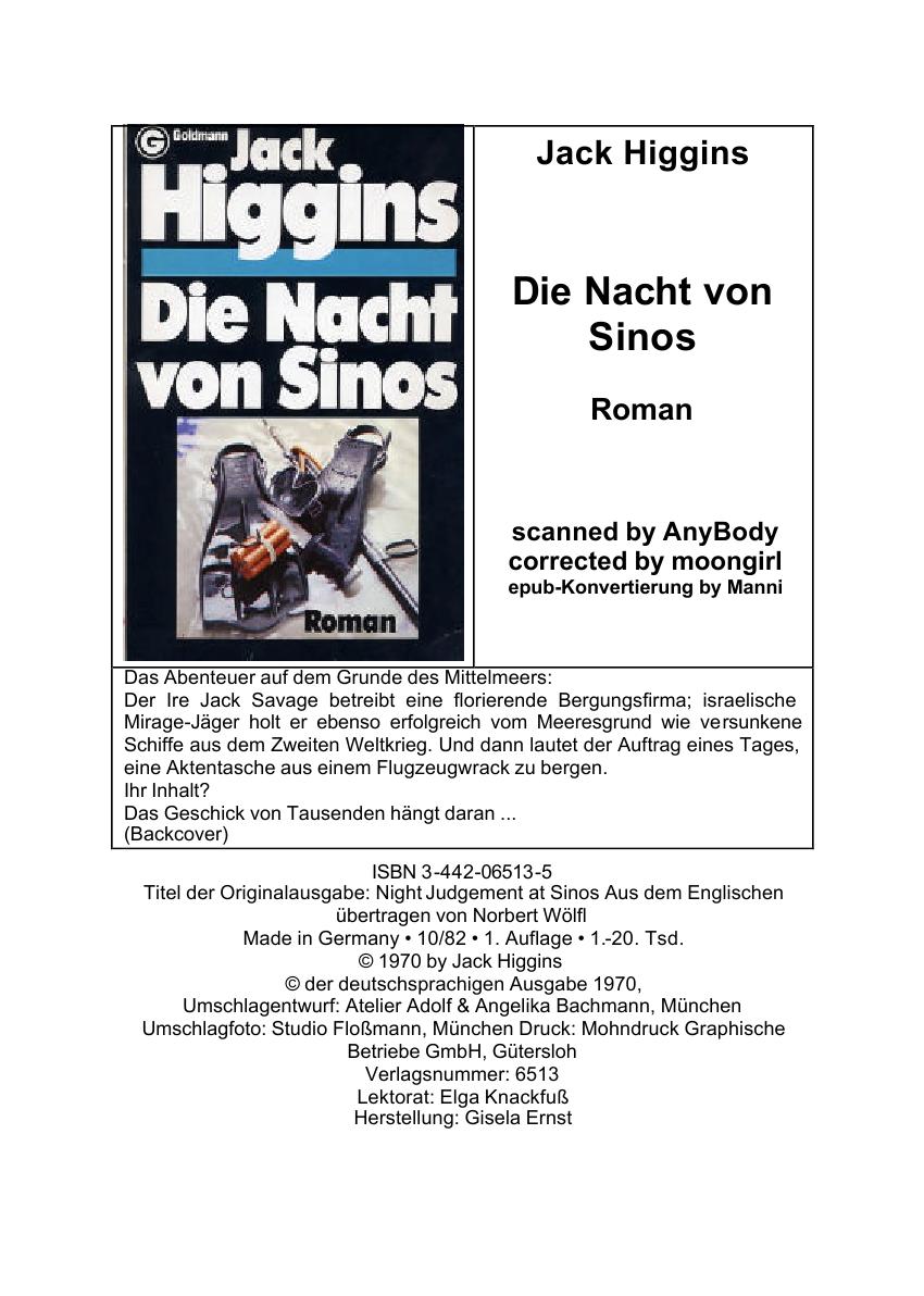 Die Nacht von Sinos