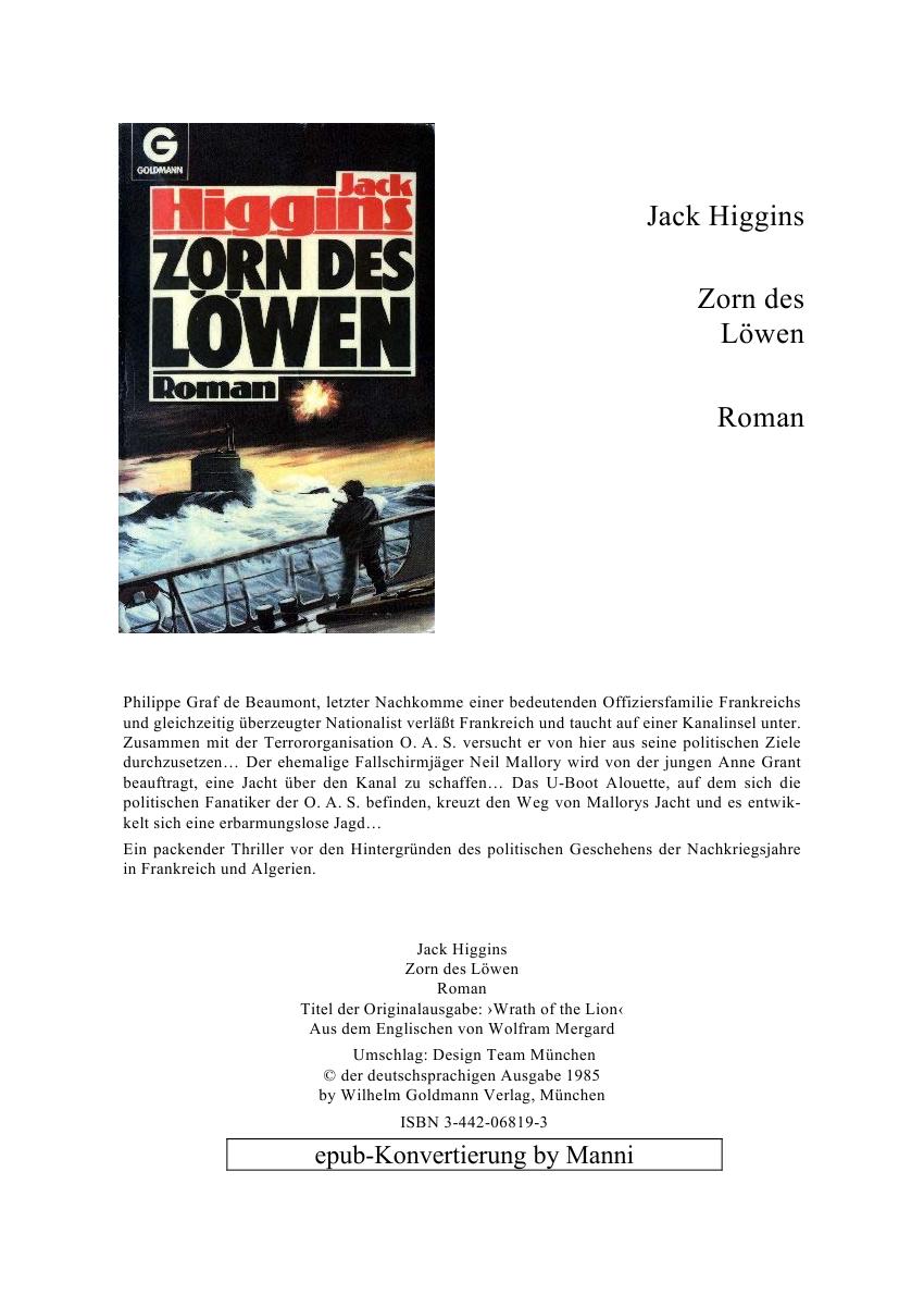 Zorn des Loewen