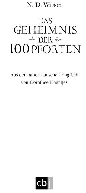 Das Geheimnis der 100 Pforten