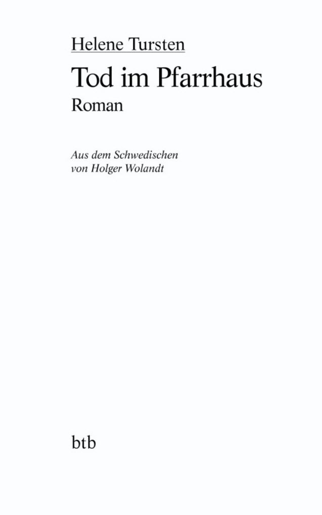 Irene Huss 04 - Tod im Pfarrhaus