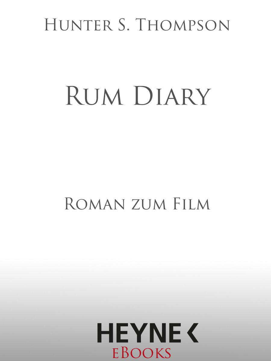 Rum Diary: Roman zum Film