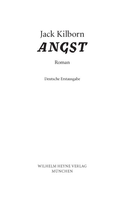 Angst - Kilborn, J: Angst - Afraid