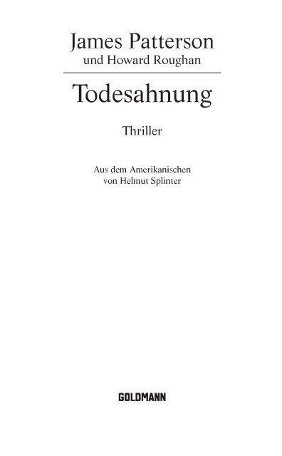 Todesahnung: Thriller