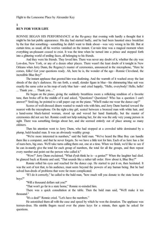 Flight to the Lonesome Place