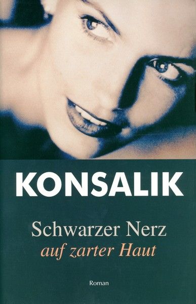 Schwarzer Nerz auf zarter Haut