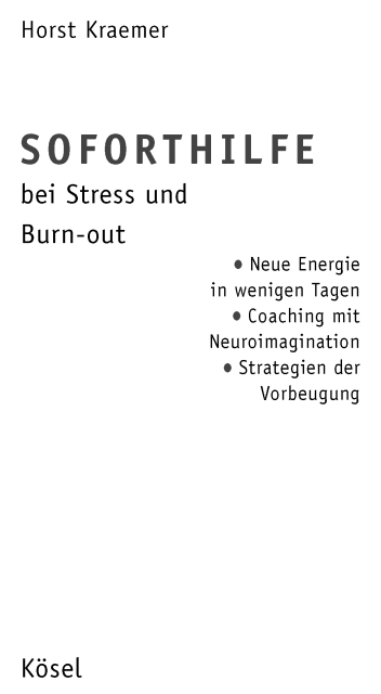 Soforthilfe bei Stress und Burn-out
