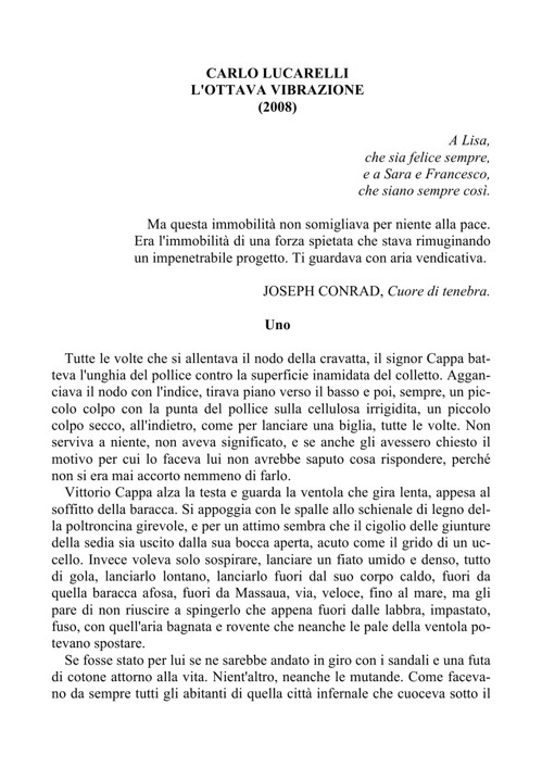 L'ottava vibrazione