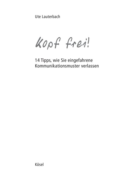Kopf frei