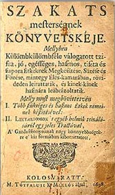 Szakácsmesterségnek könyvecskéje