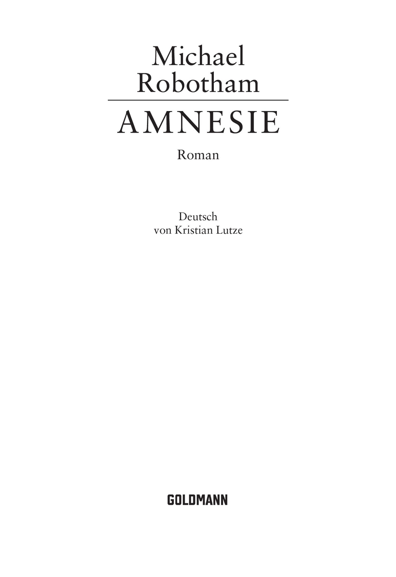Amnesie - Robotham, M: Amnesie - Lost