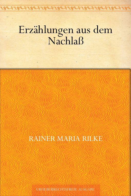 Erzaehlungen aus dem Nachlass