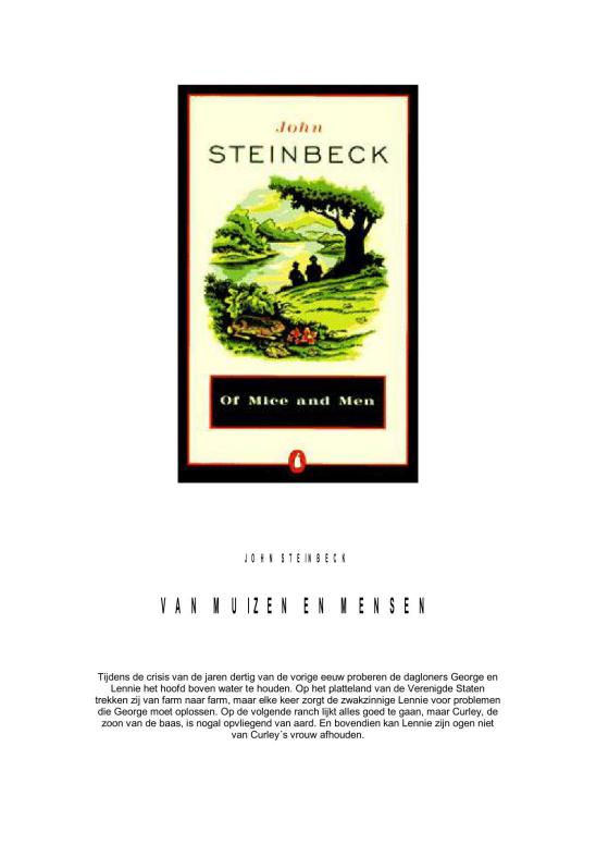 book van muizen en mensen