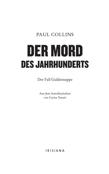Der Mord des Jahrhunderts - Collins, P: Mord des Jahrhunderts