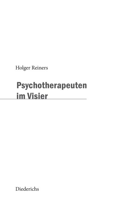 Psychotherapeuten im Visier