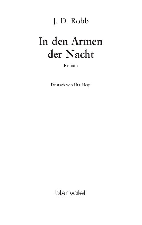 In den Armen der Nacht