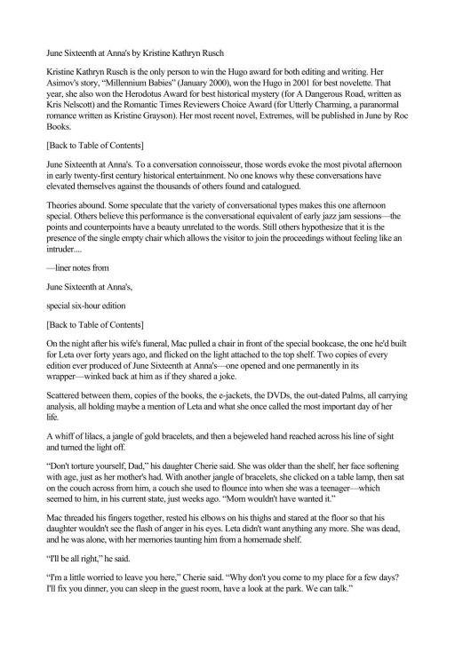 June Sixteenth At Anna's