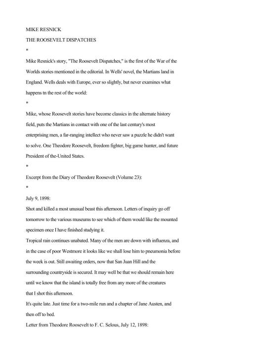Teddy Roosevelt Roosevelt Dispatches