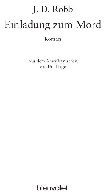 Einladung zum Mord - Reunion in Death