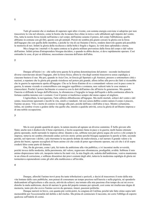 La Congiura Di Catilina