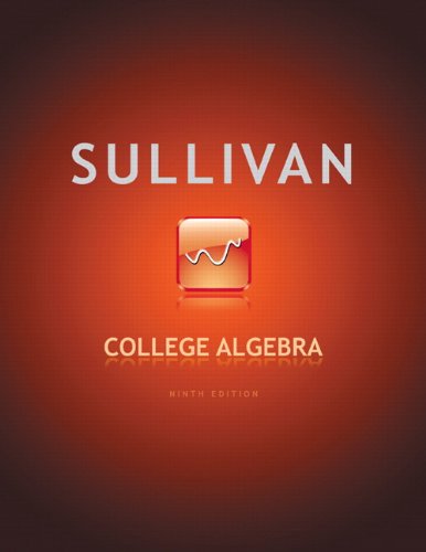 College Algebra 9th ed   BBS