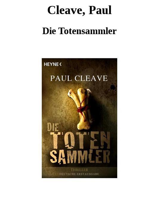 Cleave, Paul