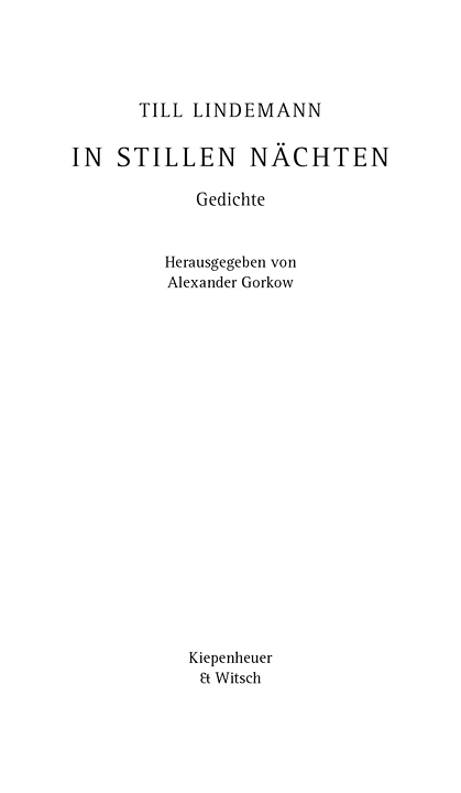 In stillen Nächten