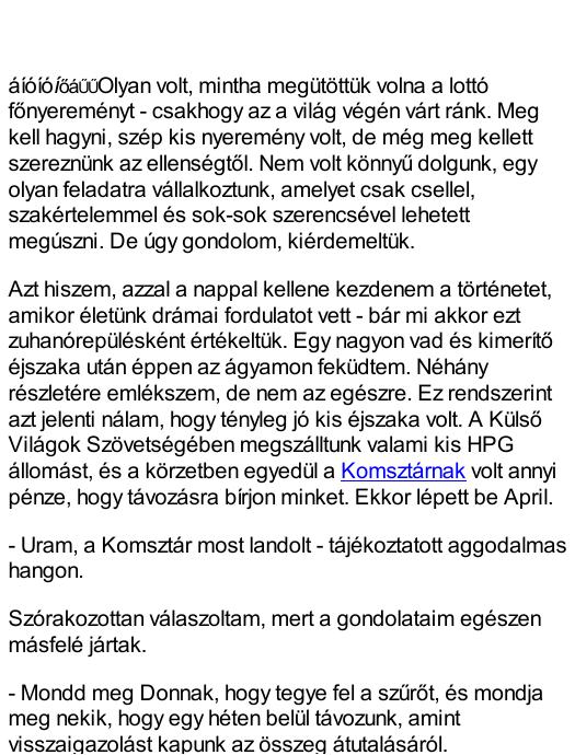 Morrison Kocsmatöltelékei