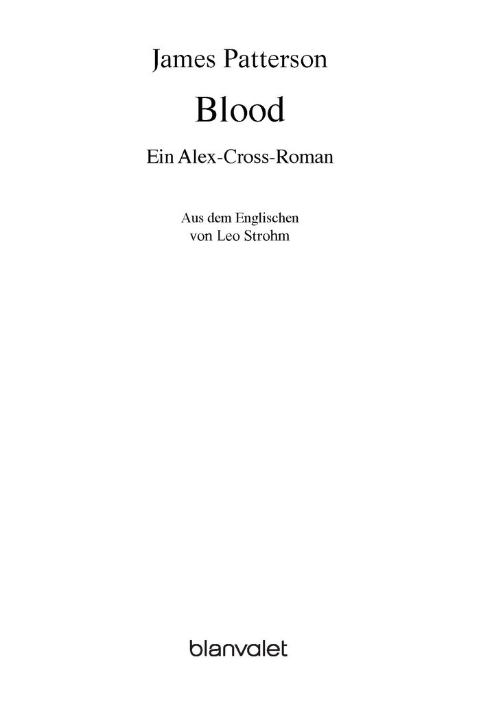 Blood - Ein Alex-Cross-Roman