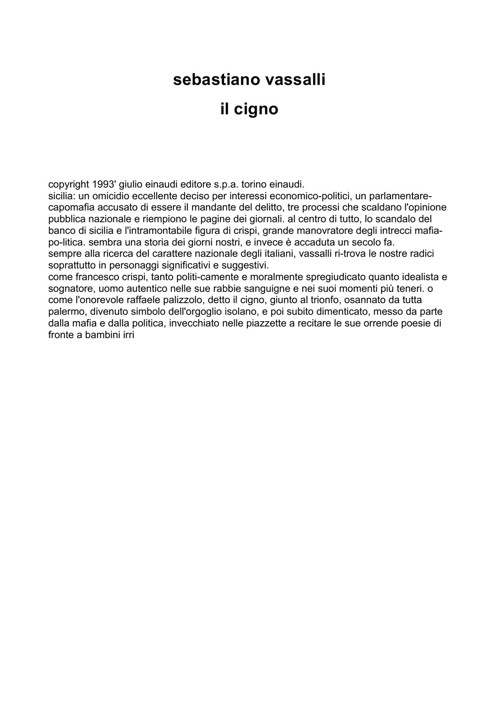 Il cigno