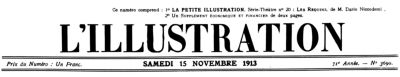 L'Illustration, No. 3690, 15 Novembre 1913